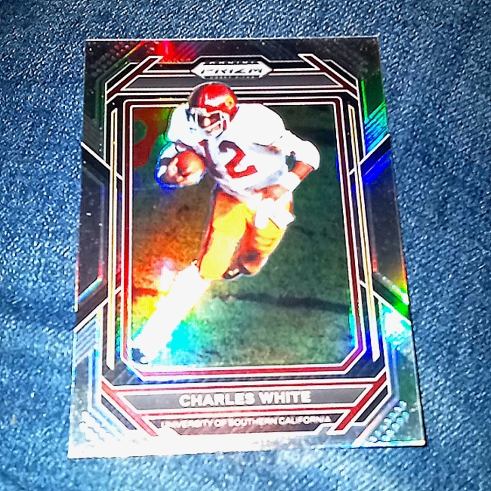 23' Panini Prizm USC's Charles White # 14
